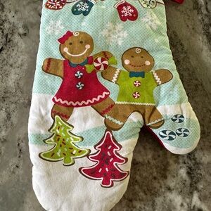 Christmas Gingerbread oven mitt